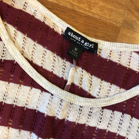 red and white Striped Sweater - Picture 3 of 4